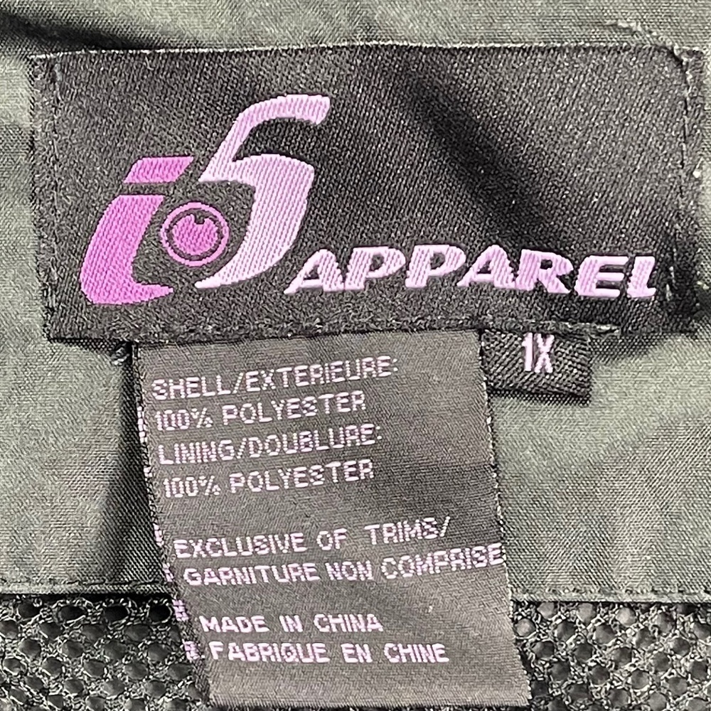 I5 APPAREL Waterproof Hooded Jacket Women's Plus size 1X Black - Picture 4 of 5